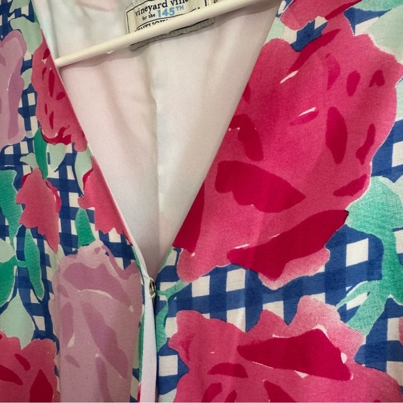 Vineyard Vines Pink Run For The Roses Floral Sleeveless Jumpsuit in Size 0 - Picture 8 of 15